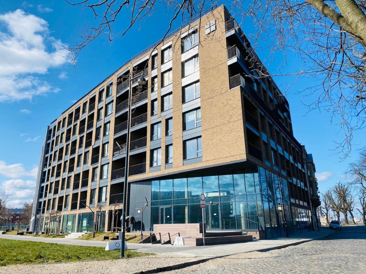 Apartamenty S&S Chlebova Gdansk Z Widokiem Na Rzeke Motlawe, Stare Miasto Exteriör bild
