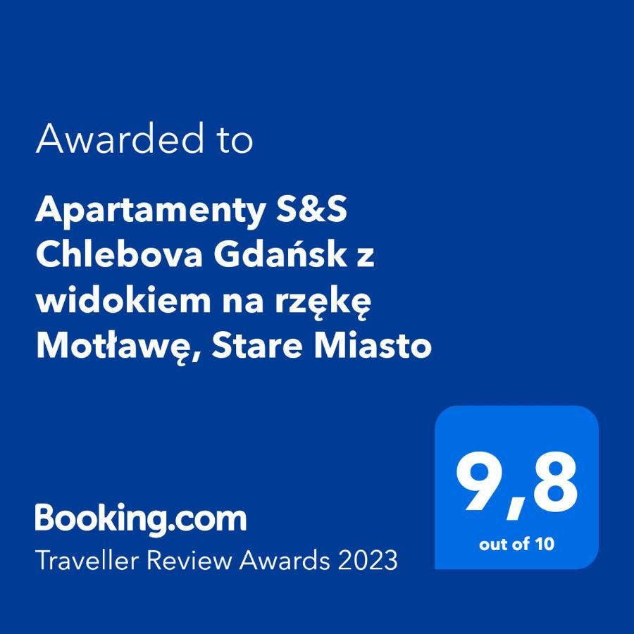 Apartamenty S&S Chlebova Gdansk Z Widokiem Na Rzeke Motlawe, Stare Miasto Exteriör bild